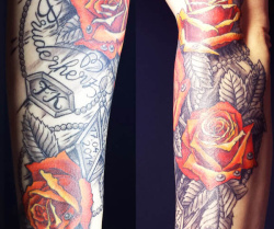 08   Blumen   Tattoo Hamburg Skinworxx